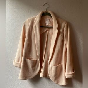 light pink knit blazer - Lauren Conrad, size 4